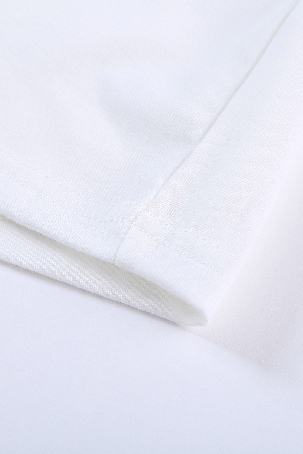 White Plus Size Double Pocket Top