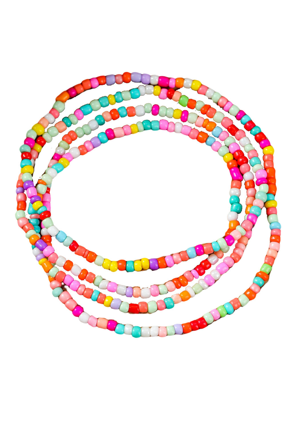 Multicolor Micro Beads Minimalist Anklet