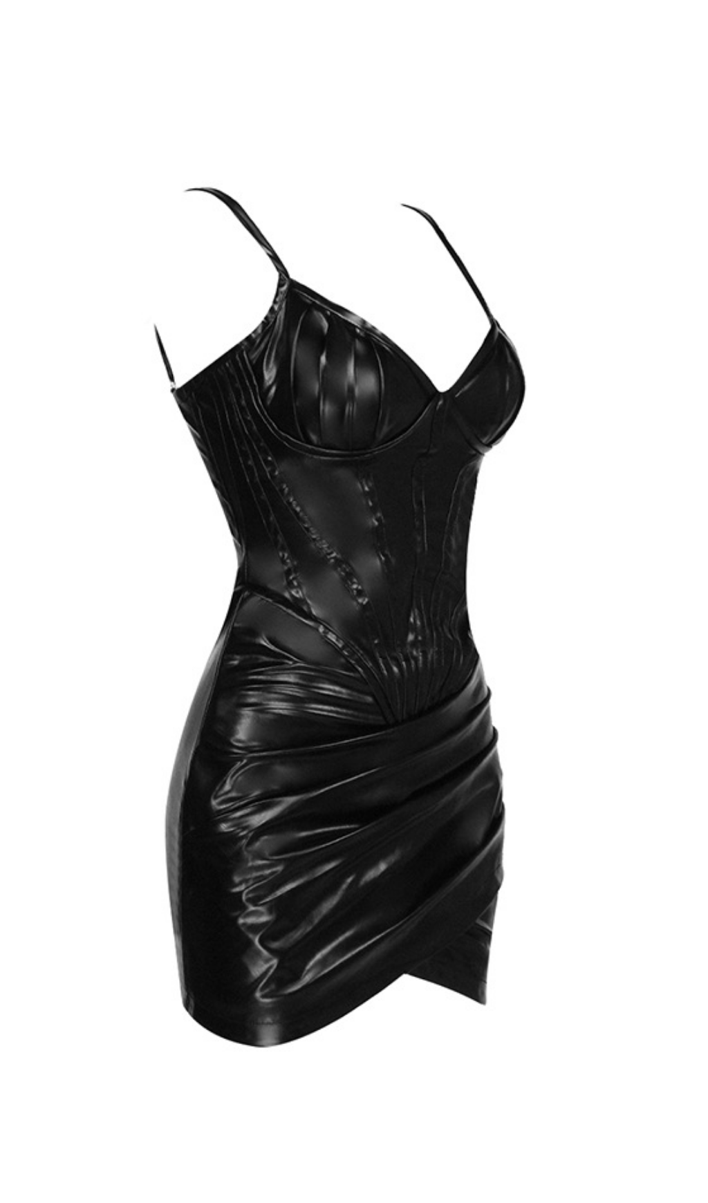 Corset Leather Sling Dress