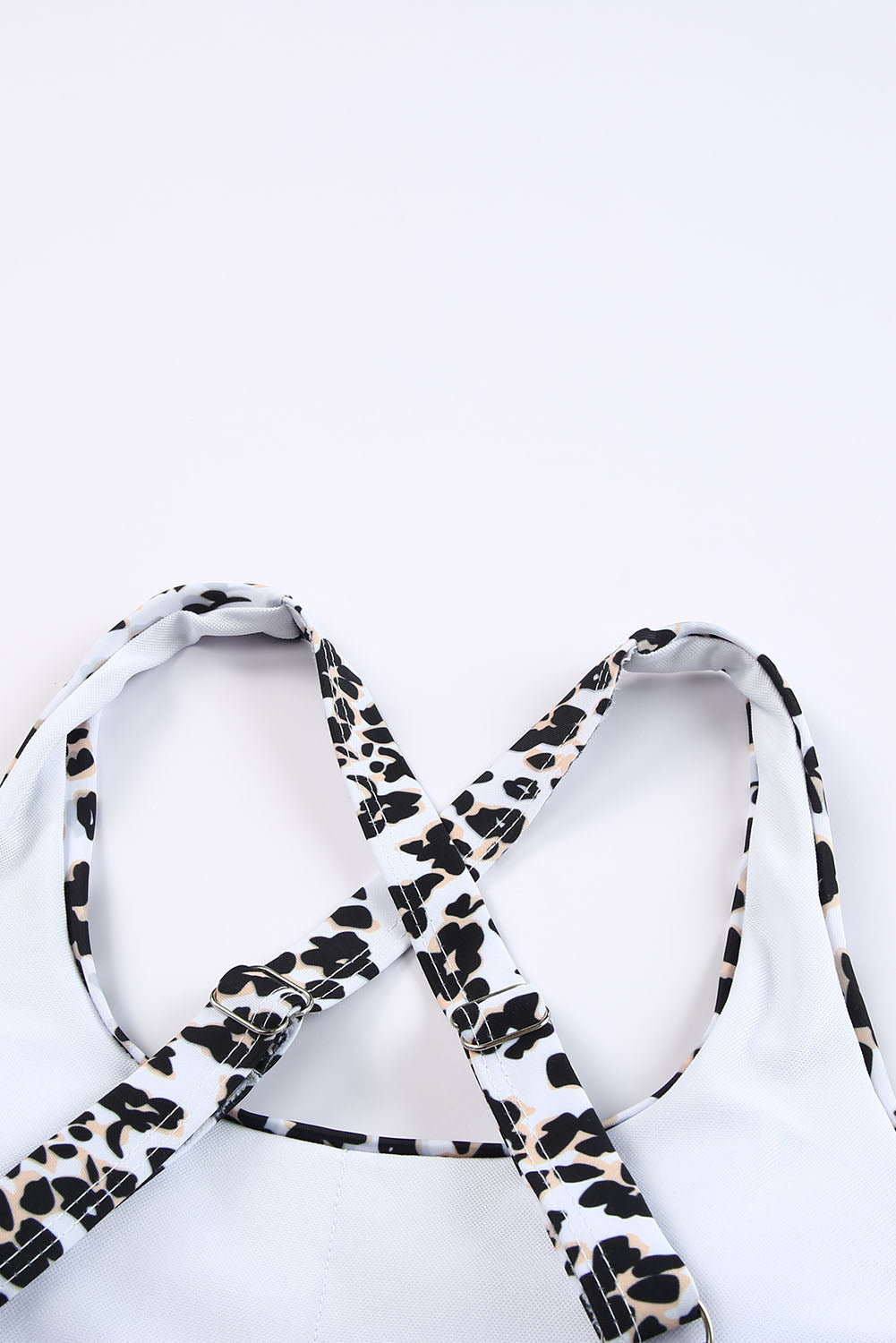 Black Printed Criss Cross U-neck High Waist Bikini Set