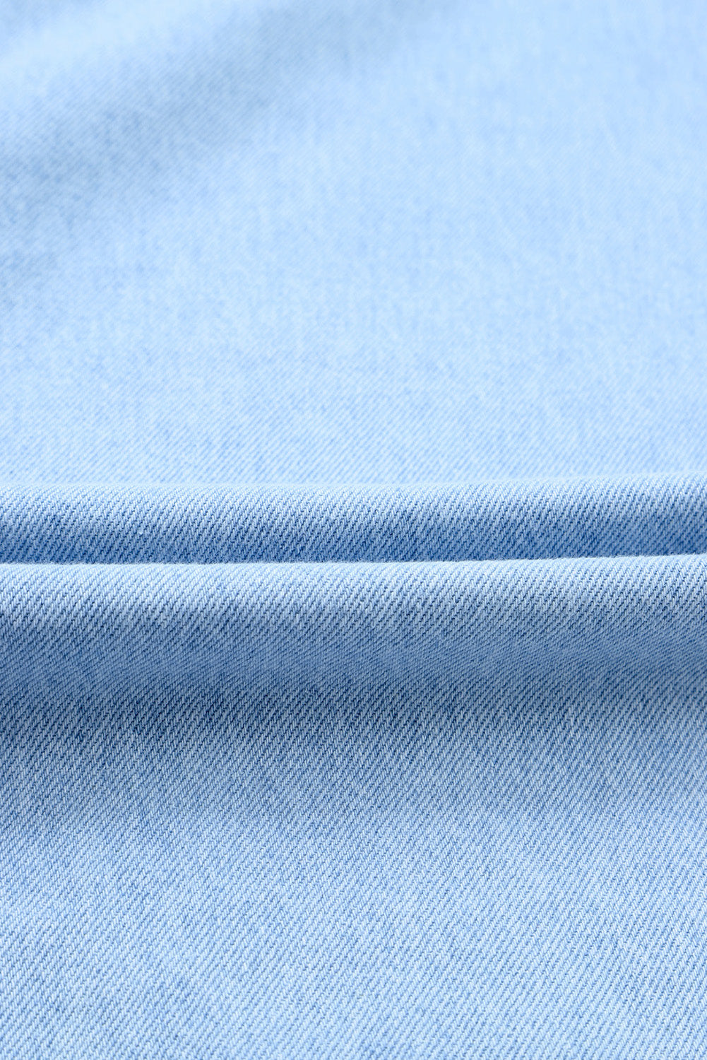 Sky Blue Buttoned Wrap Maxi Denim Skirt