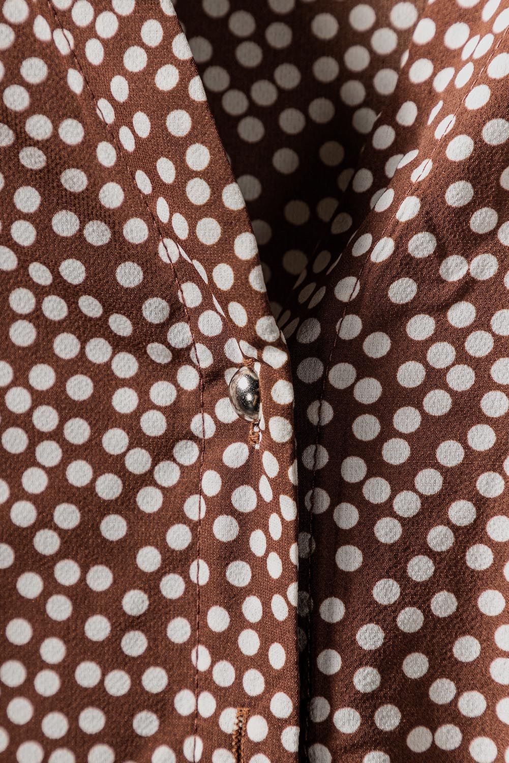 Polka Dot Print Tiered Ruffled High Waist Mini Dress
