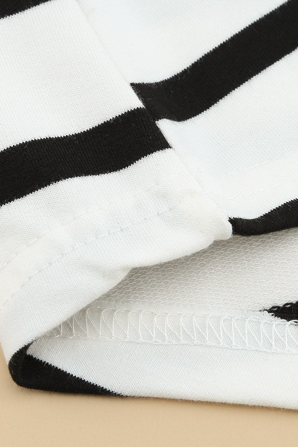 White Aztec Sleeve Striped Raglan Plus Size Top