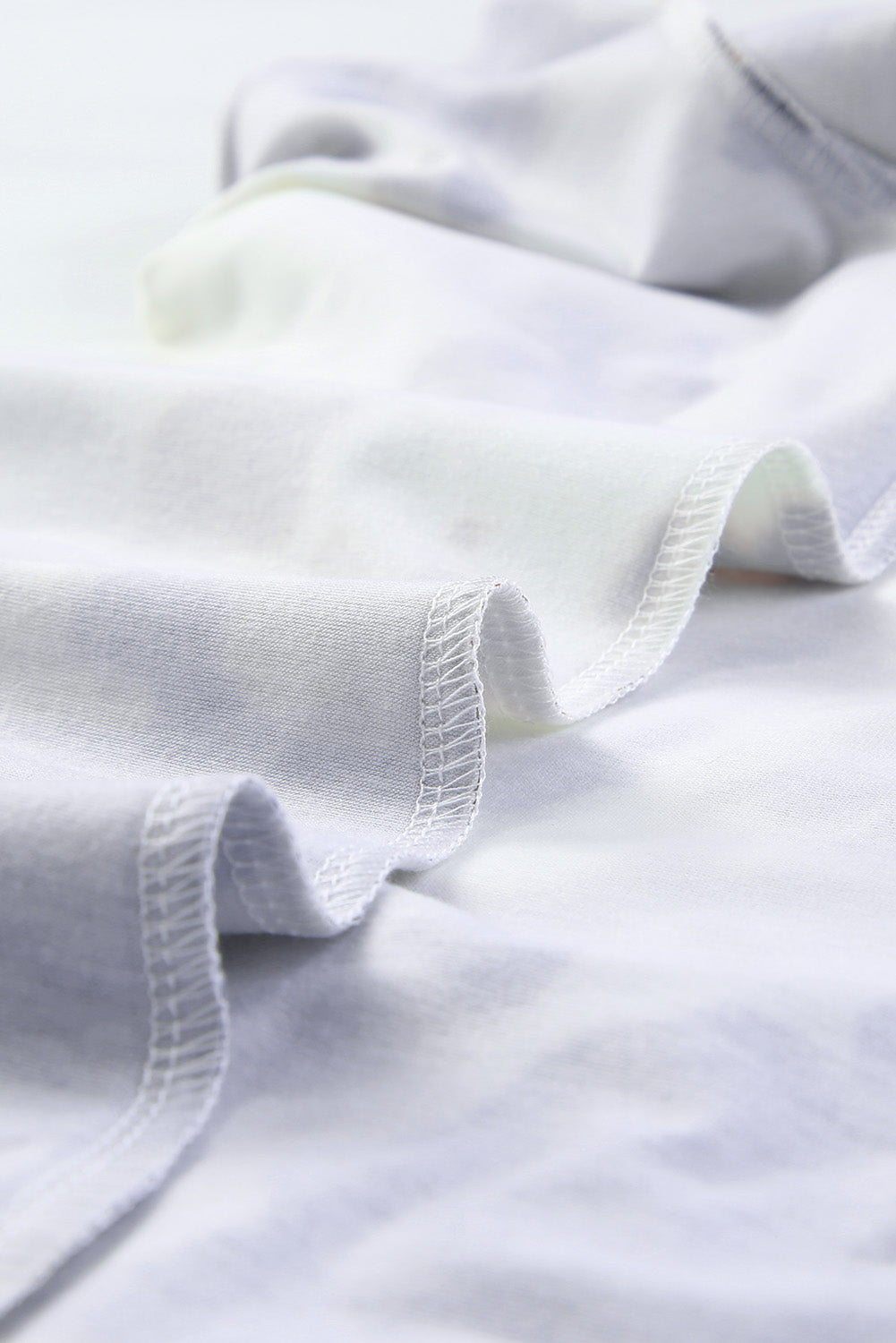 White Cow Pattern Print Short Sleeve V Neck T Shirt