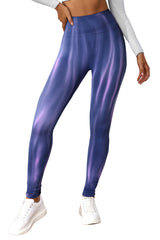 Purple Tie Dye Scrunched Active Pants