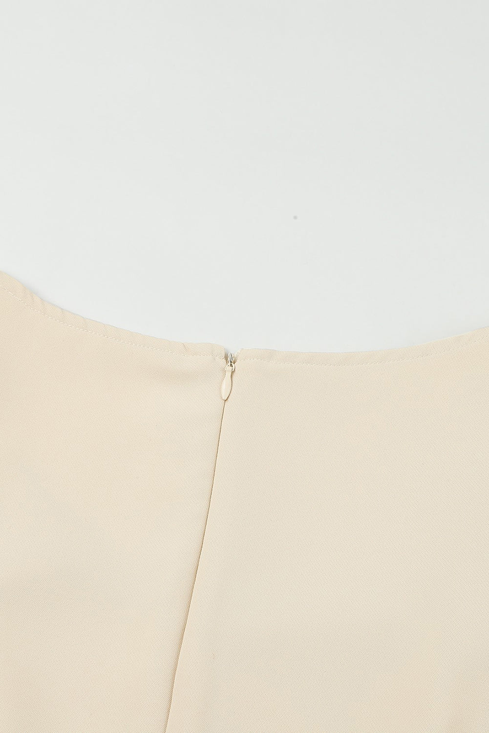 Apricot Wrap V Neck Asymmetric Pleated Bodycon Mini Dress